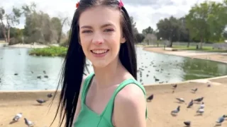 Skinny Teen Bella Nova Shows Us Her Pussy Grip