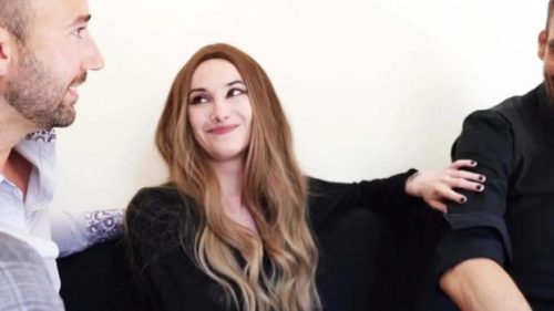 Katya is not impressed by two guys